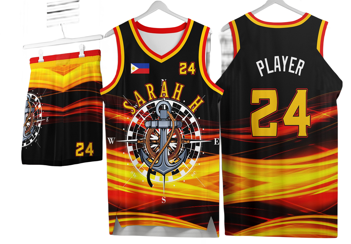 Custom basketball uniforms