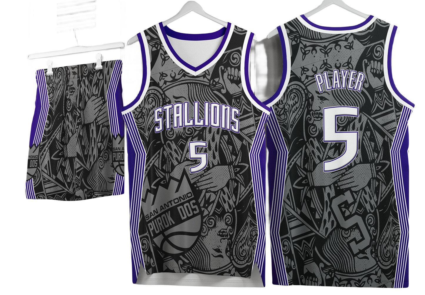 Custom basketball uniforms