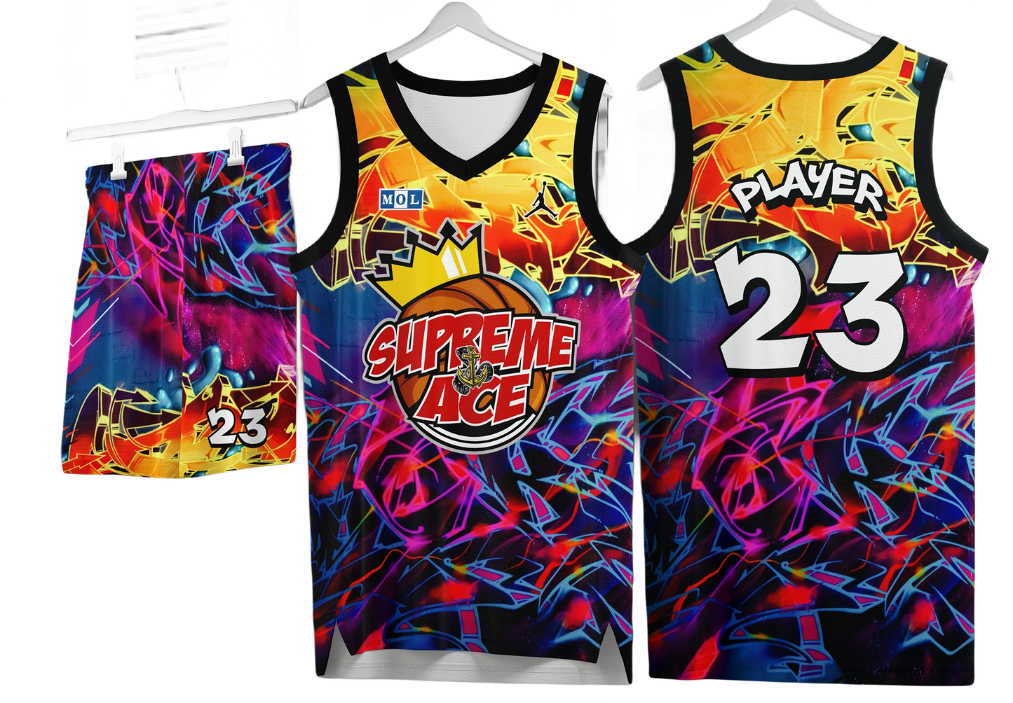 Custom basketball uniforms