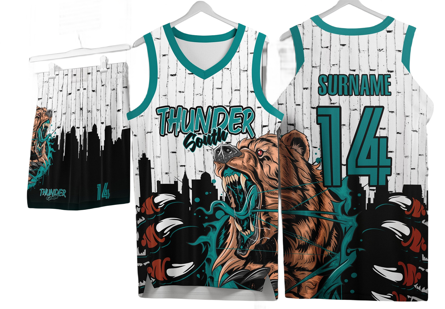Custom basketball uniforms