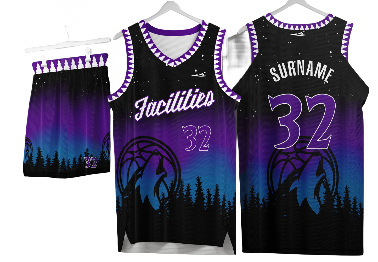 Custom basketball uniforms