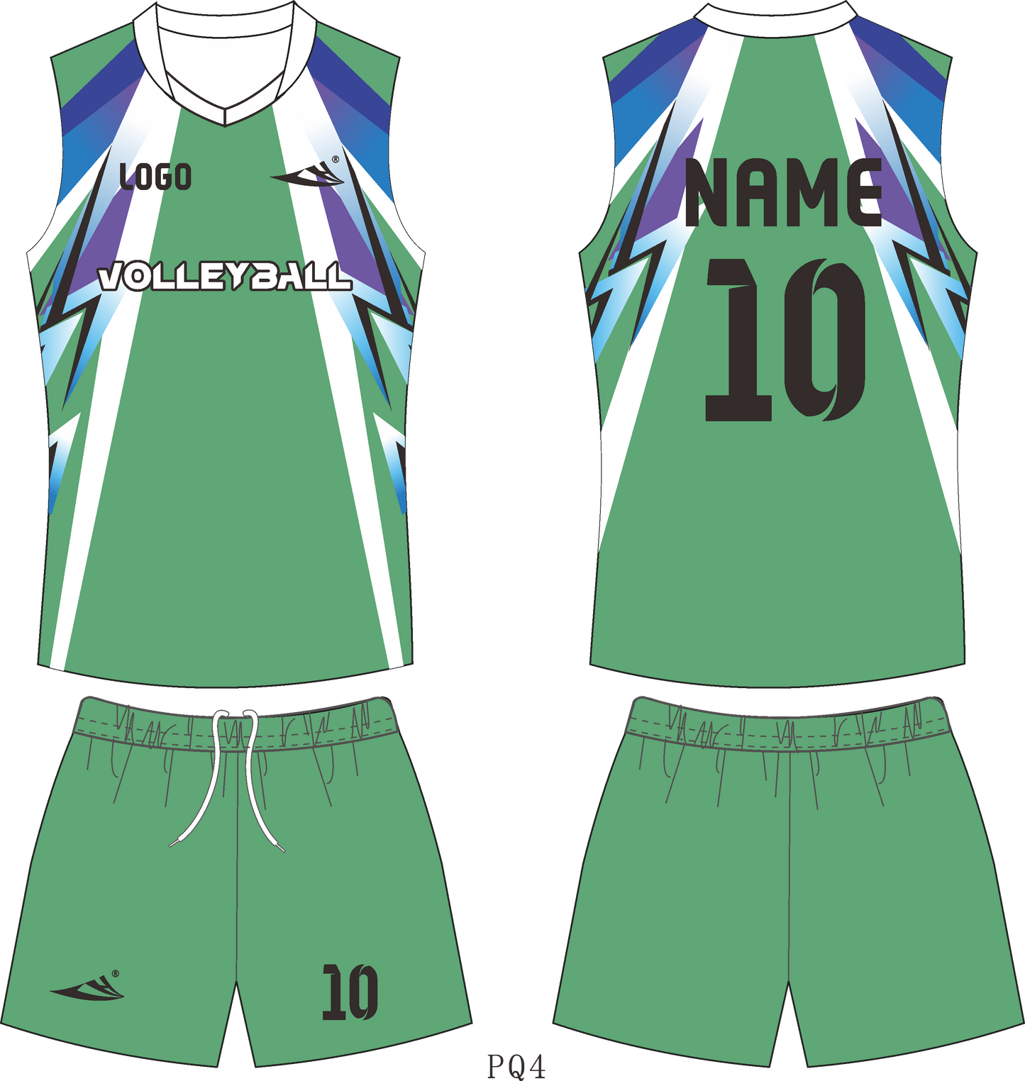 Custom volleyball uniforms