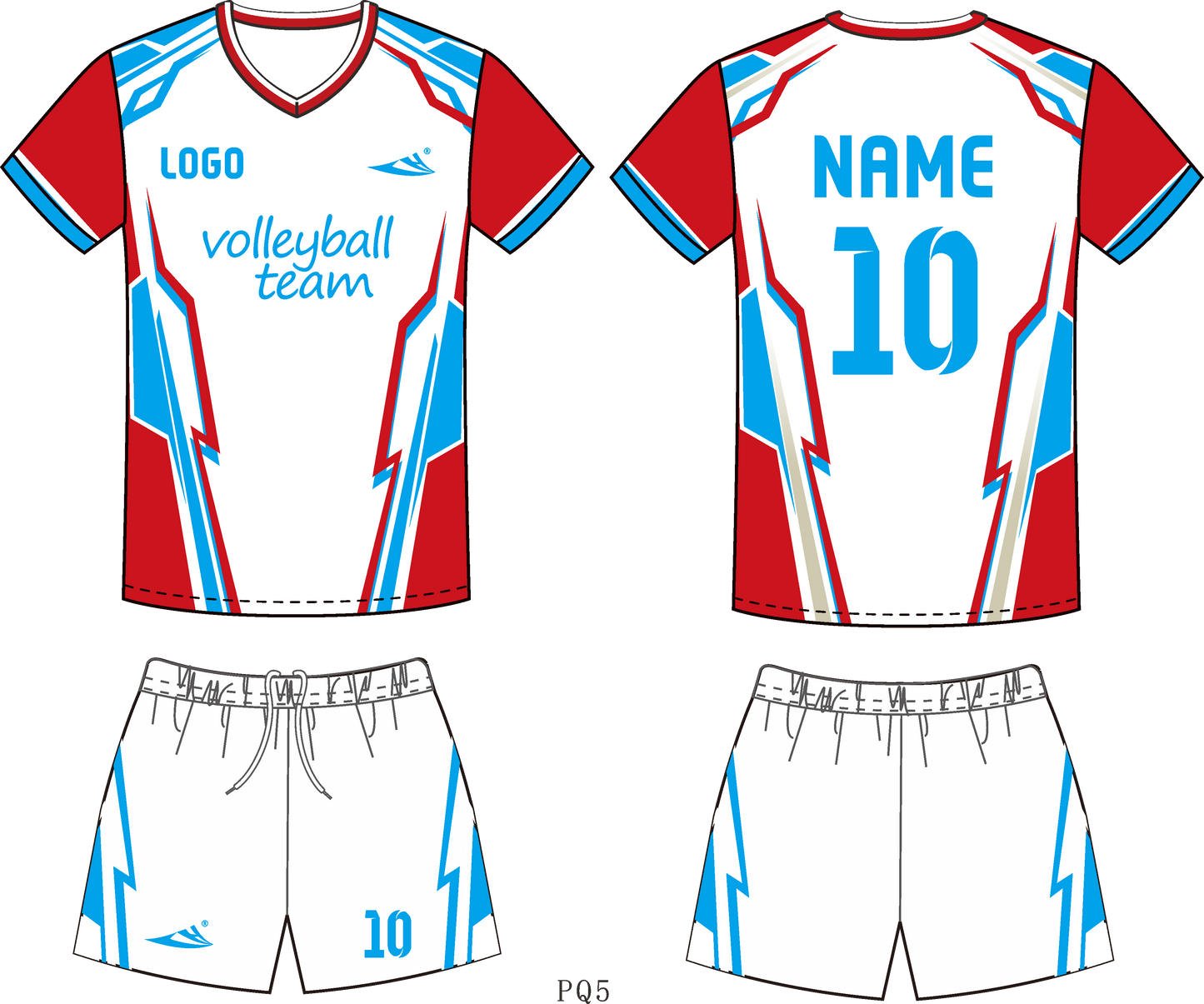 Custom volleyball uniforms