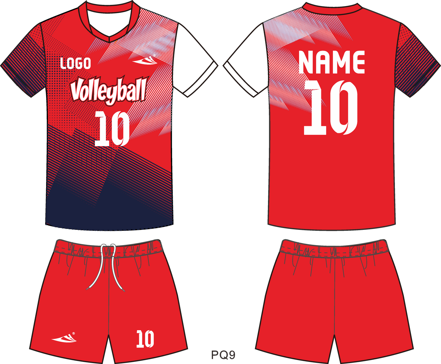 Custom volleyball uniforms