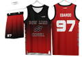 Custom basketball uniforms