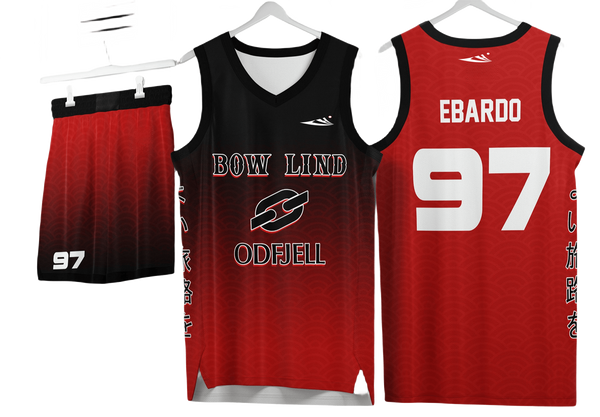 Custom basketball uniforms