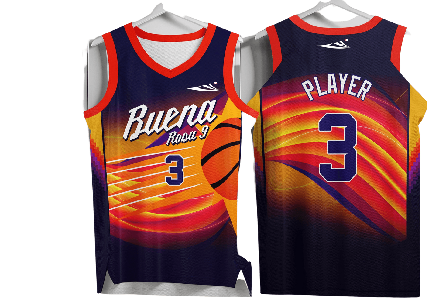 Custom basketball uniforms