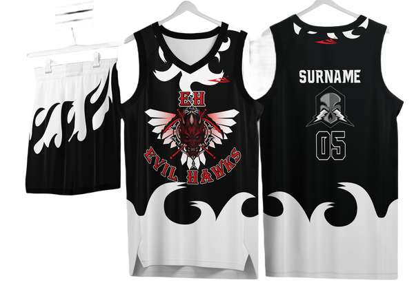 Custom basketball uniforms