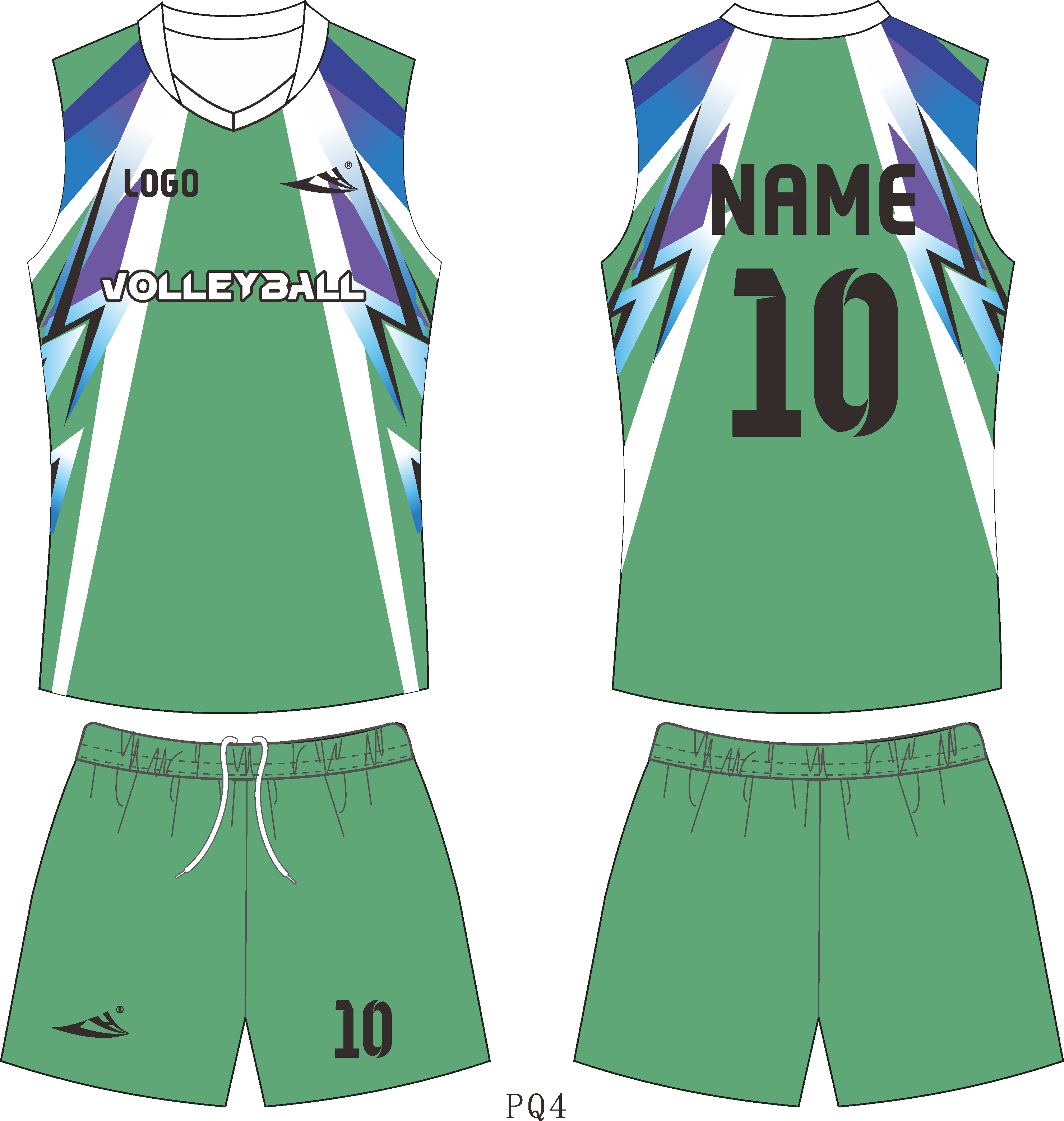 Custom volleyball uniforms